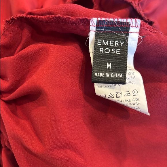 Emery Rose Red Ruffled Dress - Picture 5 of 5